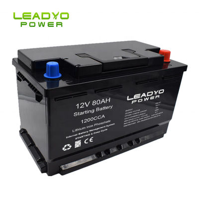 شراء Star-Stop Marine Lithium ion Battery 12v 80Ah CCA1200A Cracking & Deep Cycle Lifepo4 بطاريات للقارب التصنيع عبر الإنترنت