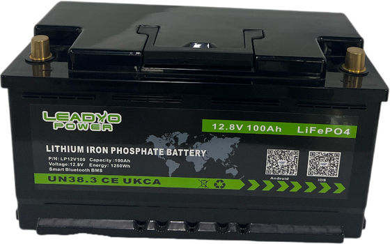 قبالة الطريق العربة مقطورة 12v بطارية ليثيوم أيون قابلة للشحن 100Ah 120Ah