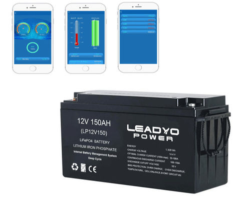 بطارية الليثيوم أيون قابلة لإعادة الشحن 12v 150Ah بطارية LiFePO4 العميقة