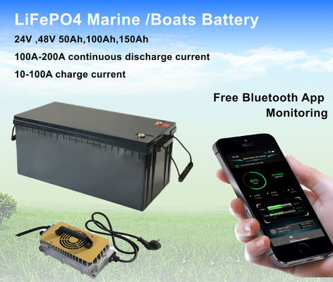 Smart E Propulsion بطارية الليثيوم الخارجية RS485 CAN 24V 200Ah بطاريات القارب LiFePO4 25.6V 200Ah