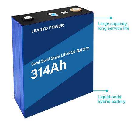 LiFePO4 Semi Solid State 3.2V 314Ah Lithium Priamatic Batteries Cell
