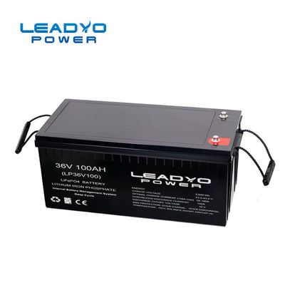 LEADYO 36V بطارية ليثيوم Trolling Motor 100Ah بطارية ليثيوم فوسفات الحديد LFP