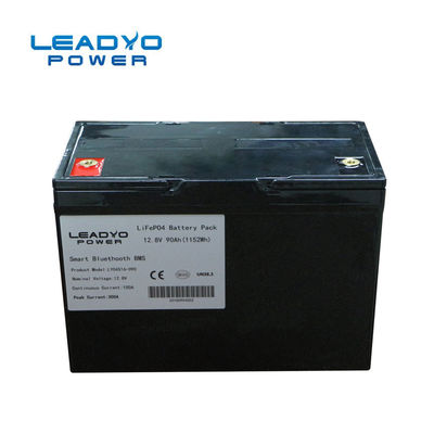 شراء 90Ah 12V Lifepo4 بطارية ليثيوم أيون التصيد موتور بطارية مع BMS التصنيع عبر الإنترنت