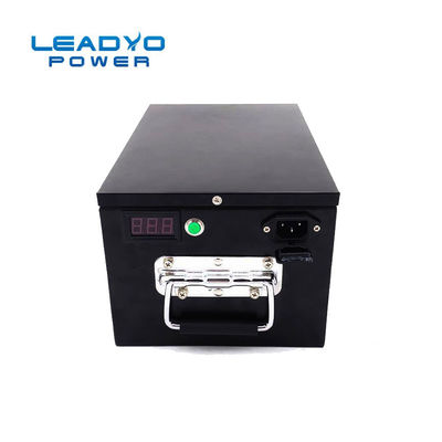 شراء 48V 50Ah LiFePO4 Golf Cart بطارية حالة فولاذية متينة مع مقبض التصنيع عبر الإنترنت